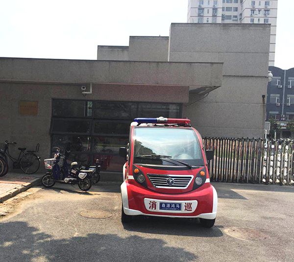 消防安全進校園||北京工業(yè)大學(xué)消防巡邏車列陣上崗(圖3)