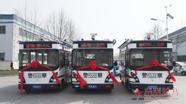 陜西公安廳交警總隊3臺移動警務(wù)室發(fā)車(圖2)