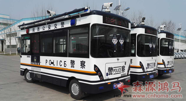 陜西公安廳交警總隊3臺移動警務(wù)室發(fā)車(圖4)