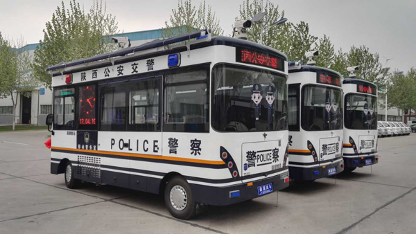 陜西公安廳交警總隊(duì)移動(dòng)警務(wù)室發(fā)車(圖4)