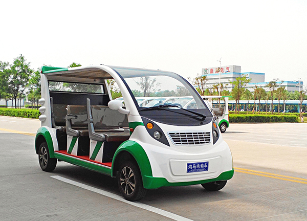 半封電動8座觀光車(圖2) 鴻馬半封電動8座觀光車