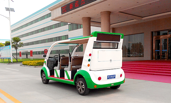 半封電動8座觀光車(圖3) 鴻馬半封電動8座觀光車