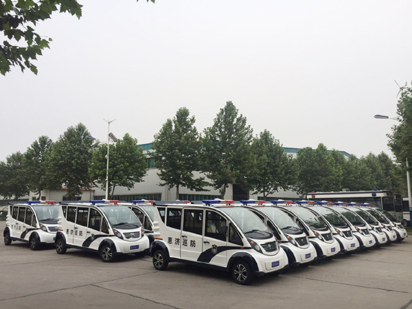 白天見警車  晚上見警燈—鄭州市惠濟(jì)區(qū)引進(jìn)25臺(tái)電動(dòng)巡邏車(圖1)