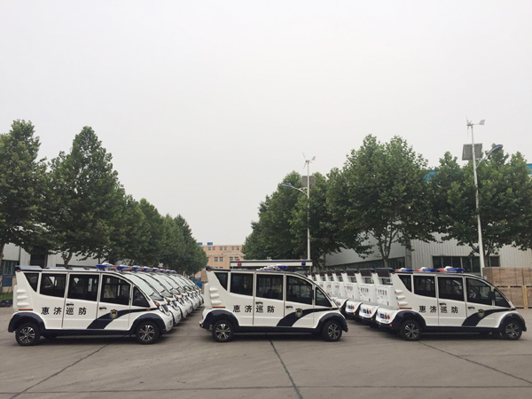 白天見警車  晚上見警燈—鄭州市惠濟(jì)區(qū)引進(jìn)25臺(tái)電動(dòng)巡邏車(圖3)