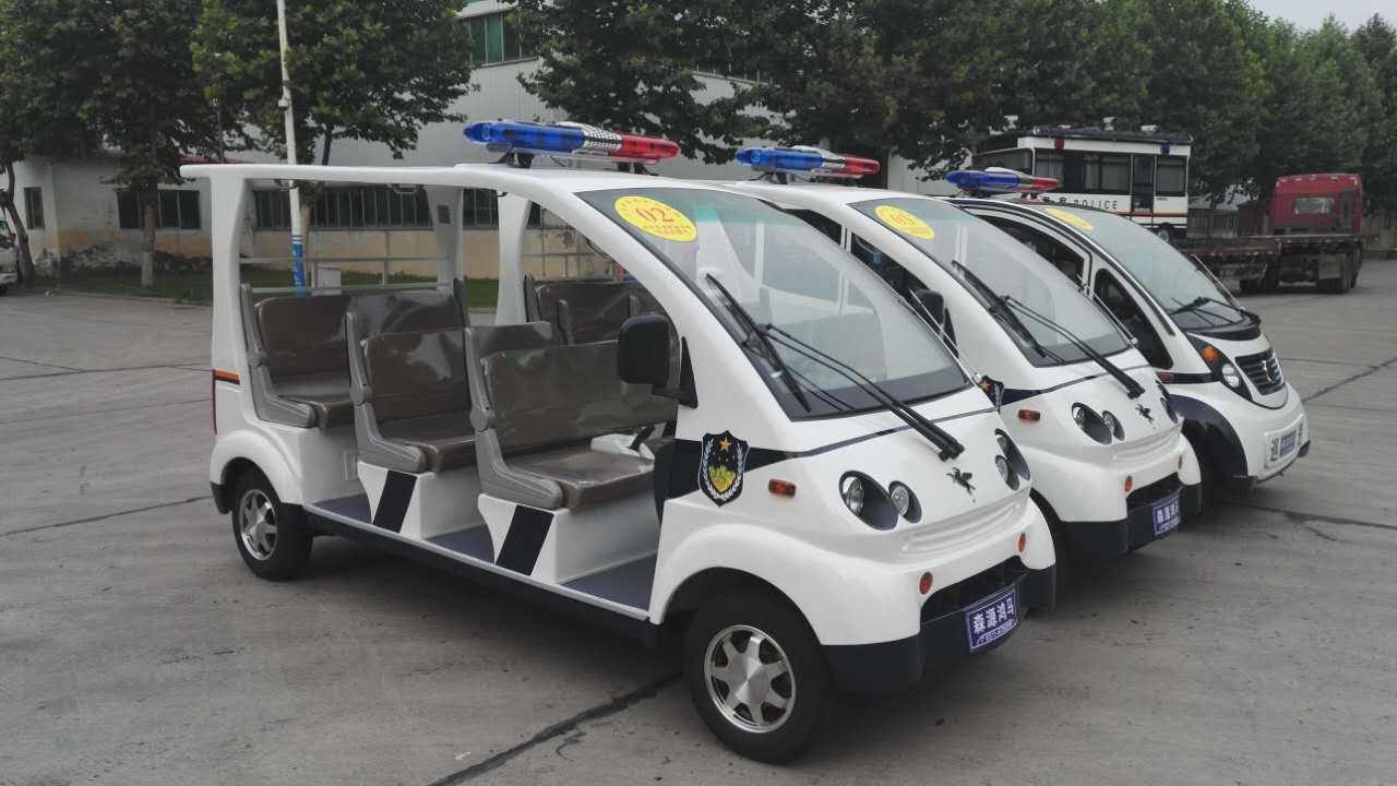 鄭州鐵道警察學院電動巡邏車發(fā)車   構筑校園安全屏障(圖3)
