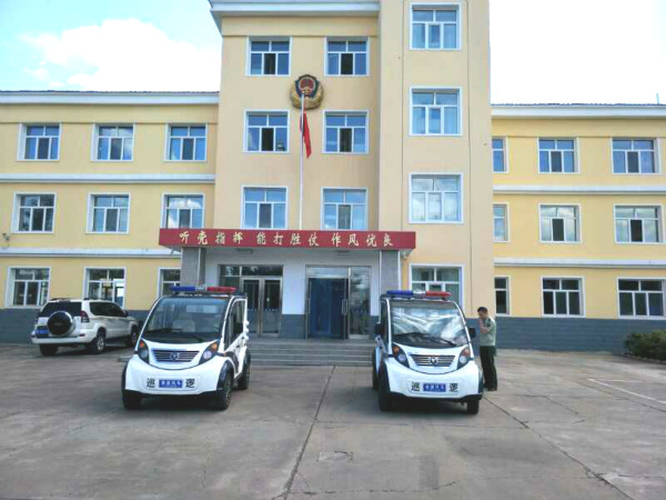 內(nèi)蒙古額爾古納市公安邊防大隊(duì)電動巡邏車列裝上崗(圖1)