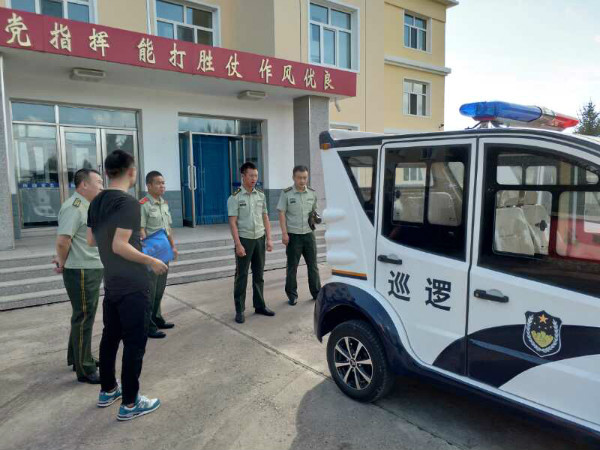內(nèi)蒙古額爾古納市公安邊防大隊(duì)電動巡邏車列裝上崗(圖4)