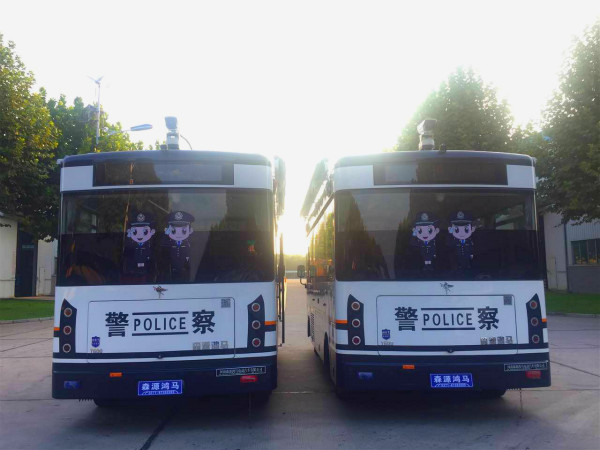 河北承德雙灤分局通過公安部警采中心采購的移動警務(wù)室發(fā)車(圖5)