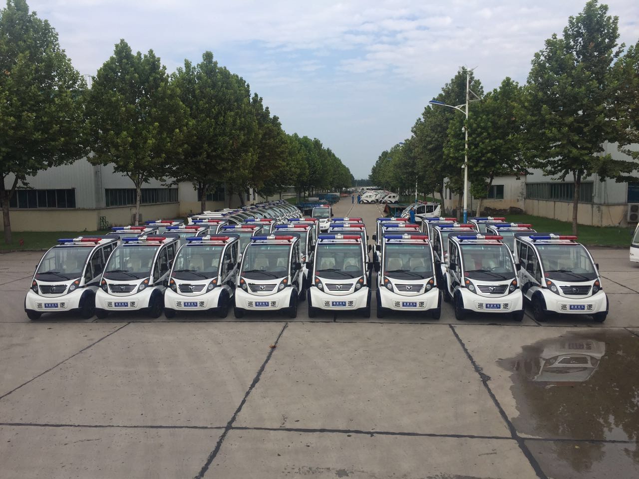 保一方平安  江西南昌25臺(tái)電動(dòng)巡邏車發(fā)車(圖1)