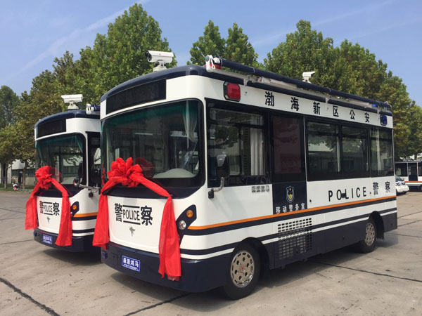 河北滄州移動警務室發(fā)車    貼近基層   服務實戰(zhàn)(圖1)