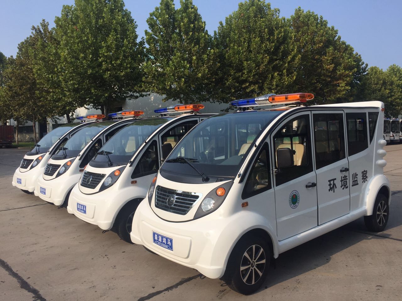 綠色行動(dòng)??江西贛州電動(dòng)巡邏車發(fā)車(圖2)