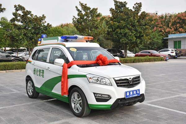 鄭州管城區(qū)綠化管理所電動巡邏車發(fā)車(圖2)
