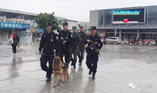 快看！警燈閃爍、特警武警蜀黎聯(lián)勤武裝巡邏(圖5)