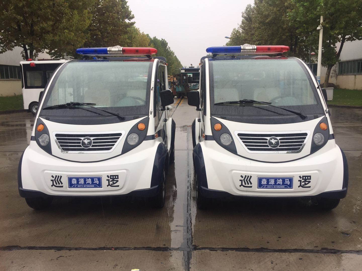 護(hù)航十九大 鴻馬砥礪前行||遼寧沈陽市電動(dòng)巡邏車發(fā)車(圖1)