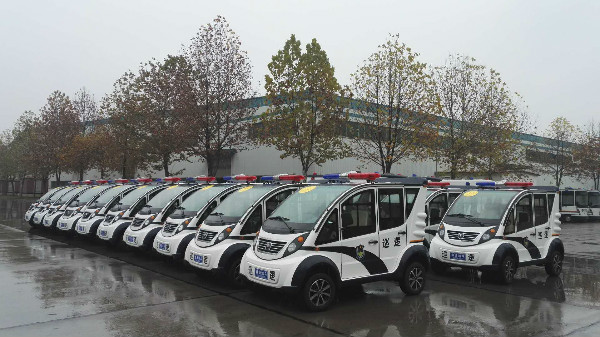 山東龍口市通過公安部警采中心采購(gòu)20臺(tái)電動(dòng)巡邏車(圖2)