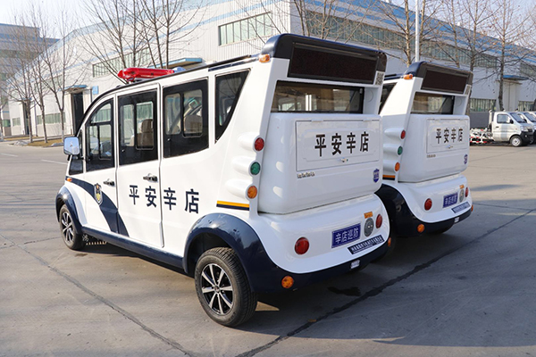 河南新鄭市電動巡邏車發(fā)車 提升轄區(qū)治安防控能力(圖4)