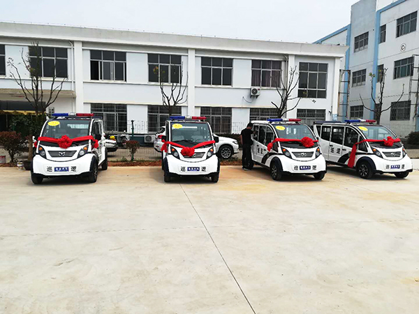 江西都昌縣采購(gòu)的電動(dòng)巡邏車“上任”(圖4)
