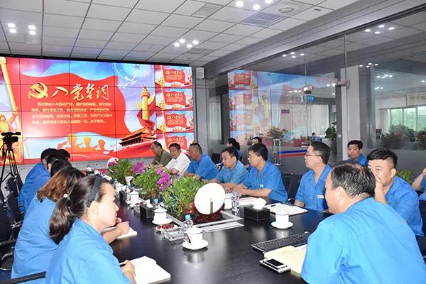 “不忘初心跟黨走 牢記使命做貢獻”——森源鴻馬舉行慶“七一”學習交流活(圖2)