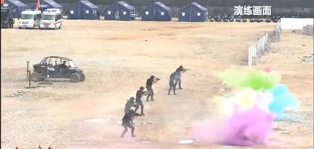貴州省政法機關(guān)實戰(zhàn)綜合演練  森源鴻馬全程護航保障(圖8)