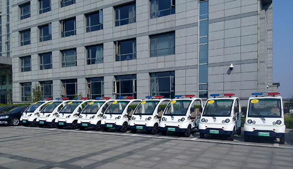 河北滄州電動巡邏車上崗執(zhí)勤(圖2)