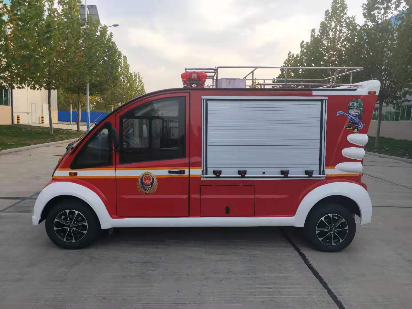 森源鴻馬電動(dòng)消防巡邏車整裝待發(fā)，向杭州報(bào)到！(圖2)