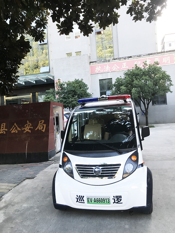 陜西佛坪縣電動(dòng)巡邏車上崗執(zhí)勤(圖1)