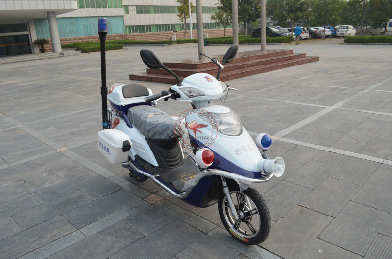 電動(dòng)兩輪巡邏車(圖1) 電動(dòng)巡邏摩托車