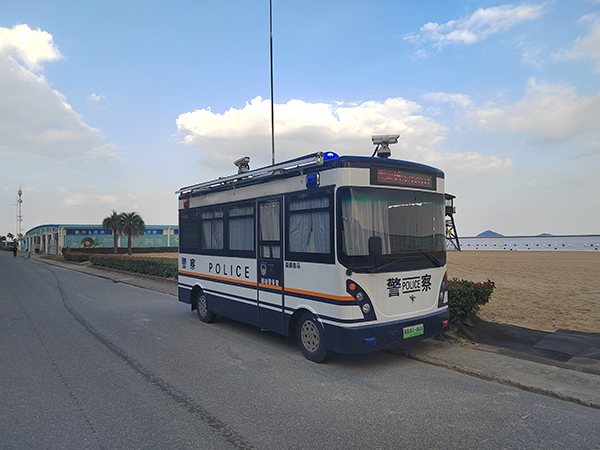 森源鴻馬移動警務室亮相上海街頭！保平安新“利器”來啦(圖1)