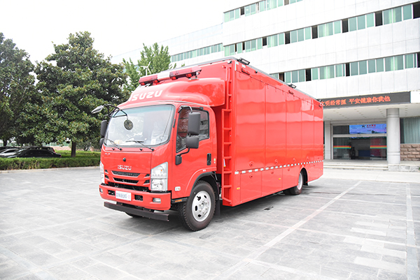 以車代庫 快速反應(yīng)||森源鴻馬消防裝備運(yùn)輸車發(fā)往遼寧(圖2)