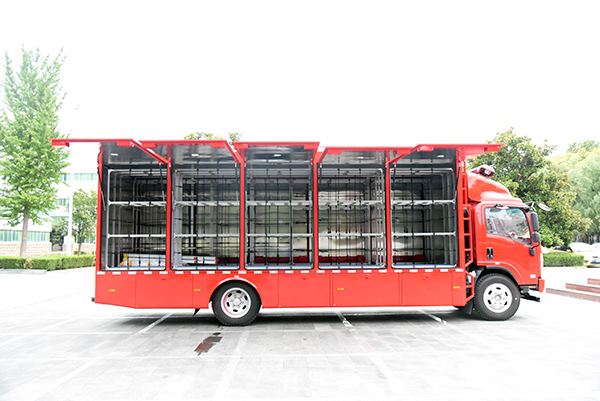 以車代庫 快速反應(yīng)||森源鴻馬消防裝備運(yùn)輸車發(fā)往遼寧(圖5)