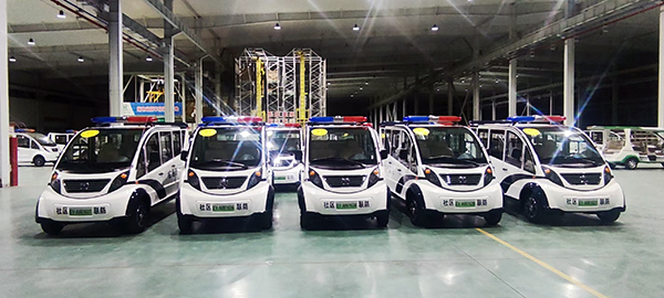 助力平安建設(shè) 治安再添新力量||森源鴻馬電動(dòng)巡邏車發(fā)往云南(圖1)