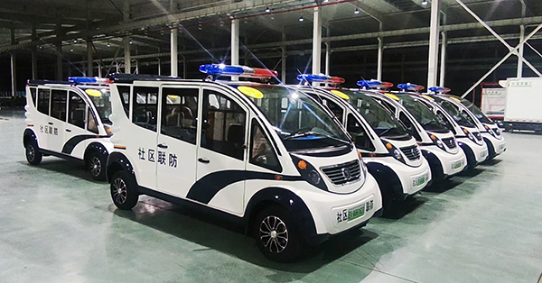 助力平安建設(shè) 治安再添新力量||森源鴻馬電動(dòng)巡邏車發(fā)往云南(圖3)