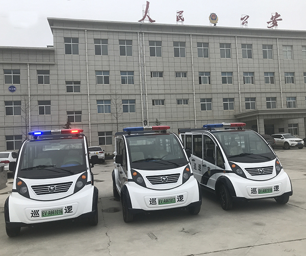 陜西咸陽(yáng)電動(dòng)巡邏車駛向執(zhí)法一線(圖1)
