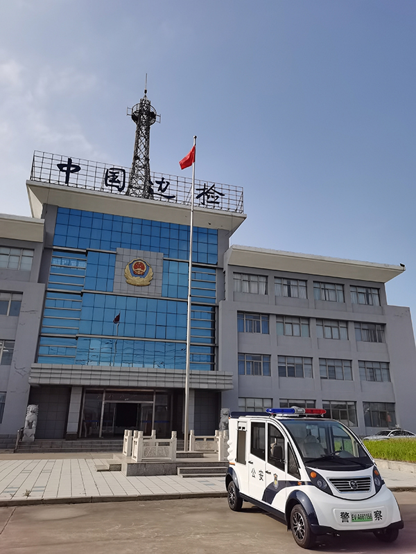 江蘇鹽城市電動(dòng)巡邏車(chē)上崗執(zhí)勤(圖2)