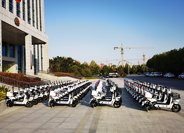 200臺(tái)兩輪電動(dòng)巡邏車亮相安徽利辛縣治安一線(圖5)