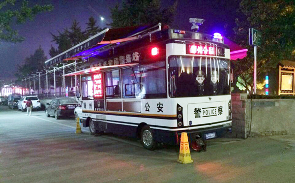 森源鴻馬警務(wù)車亮相街頭，居民游客更有安全感(圖2)