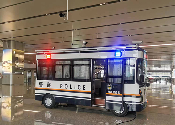 護航平安 迎接亞運會||森源鴻馬智慧警務便民工作站上崗(圖1)