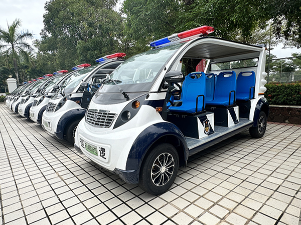 安全感爆棚！森源鴻馬電動(dòng)巡邏車亮相海南基層一線(圖3)